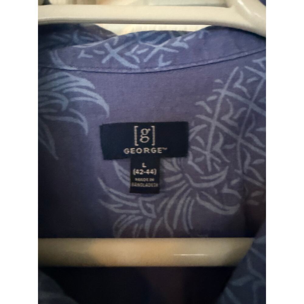 Men's Pineapple Button Up Lrg - Picture 2 of 3